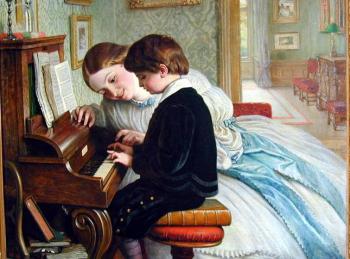 Charles West Cope : The Music Lesson